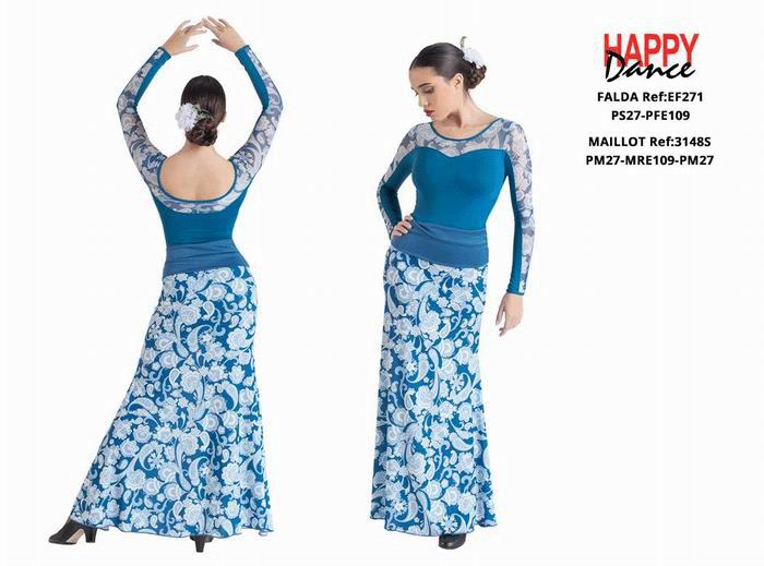 Flamenco Outfit for Women by Happy Dance. Ref. EF271PS27PFE109-3148SPM27MRE109PM27